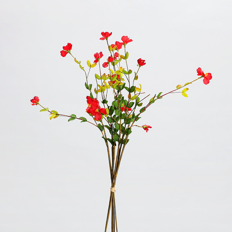 Rustikaler Wildblumen-Strauß aus Seidenstoff, 18 Blüten, 50 cm hoch, für Hochzeit, Dekoration, Büro