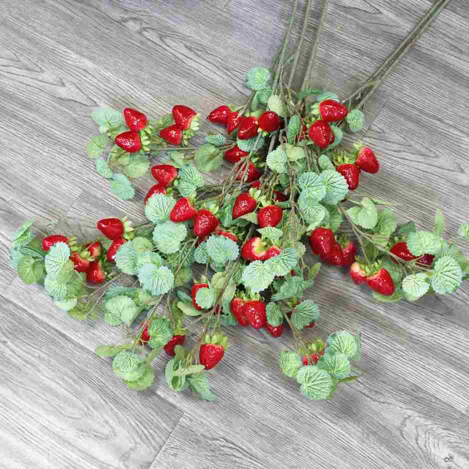 Künstliche Wildbeeren-Zweige, 90 cm, Dekoration für Hochzeit, Innenraum, Floristik