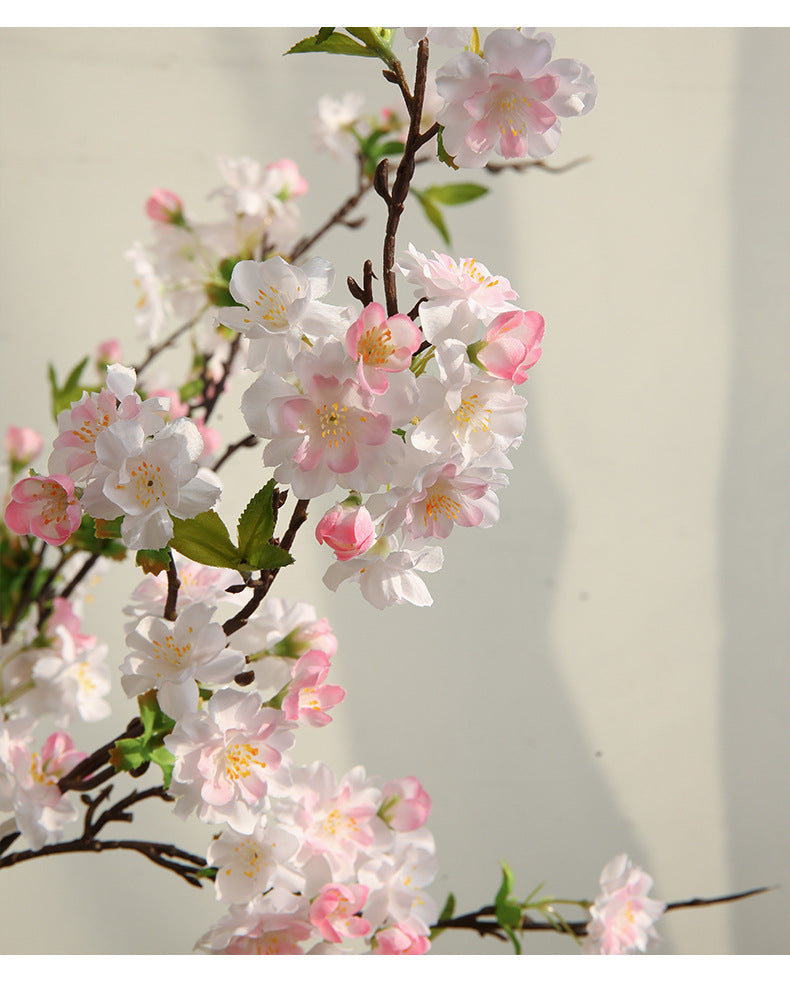 Künstliche Seidenblüte Kirschblüte Linglong – 92 cm, 25 Blüten, modern, für Hochzeit, Dekoration, Shop, Büro, Zuhause – Biegsamer Stiel, ohne Vase