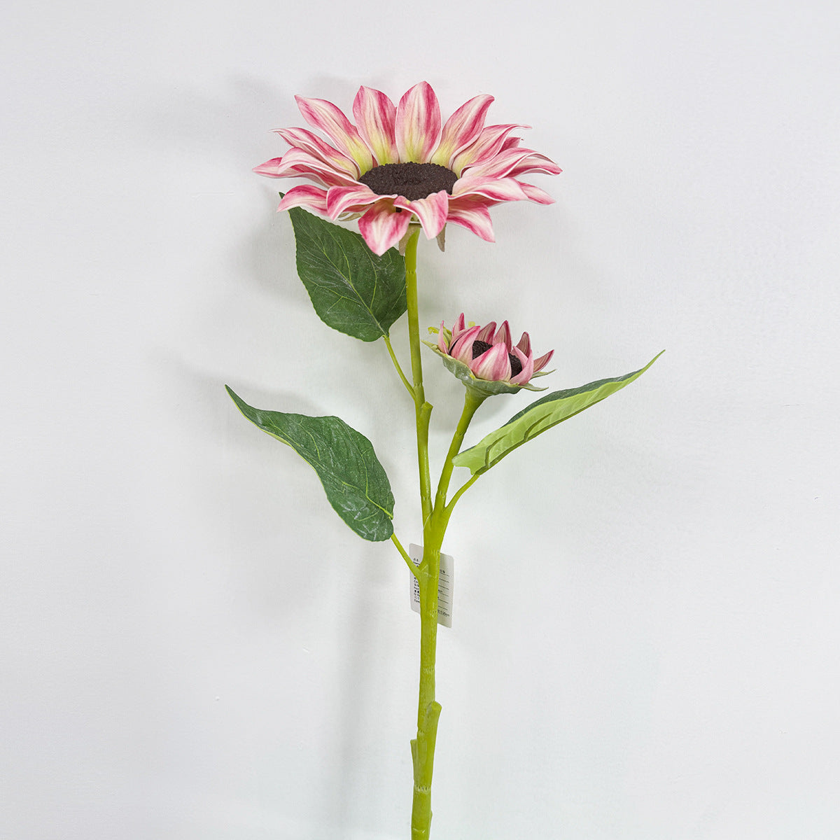 116cm künstliche Sonnenblumen, 2-Blüten-Busch, für Hochzeitsdekoration und Innenraumgestaltung