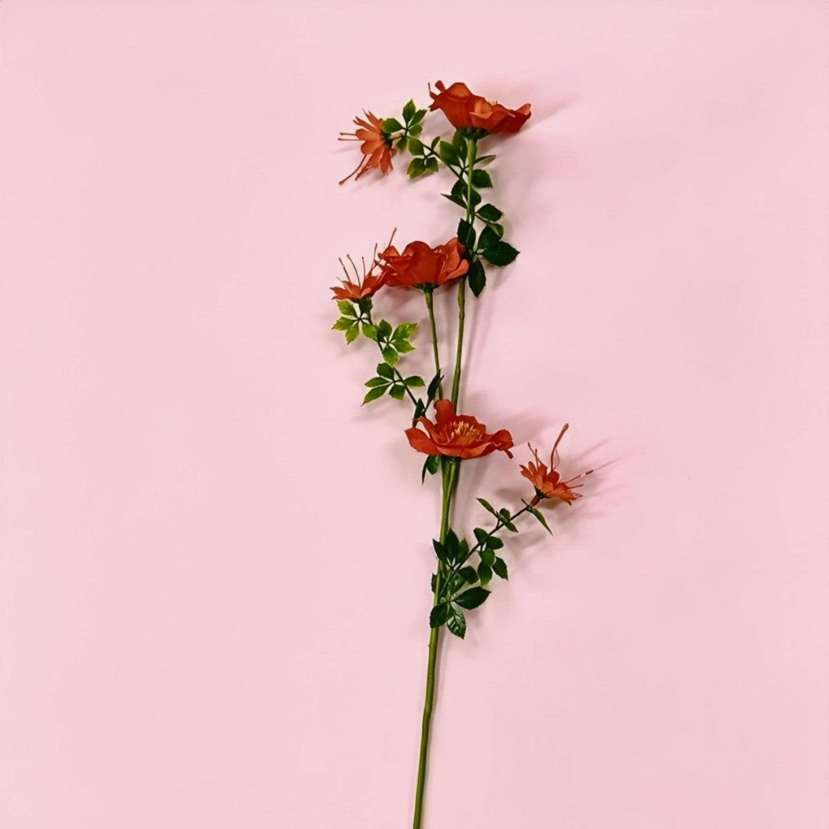 Künstliche Cosmos-Blumen, 1 Strauch mit 6 Blüten, 70 cm hoch, Seidenstoff, für Hochzeit, Dekoration, Gewerbe