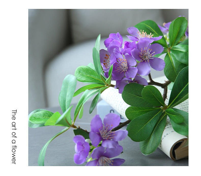Künstliche Seidenblume Pittosporum (Scheinbeere) – 78 cm Einzelstiel mit 15 Blüten – Modernes Dekoelement für Innenraum, Schaufenster, Hochzeit, Event, Hotel