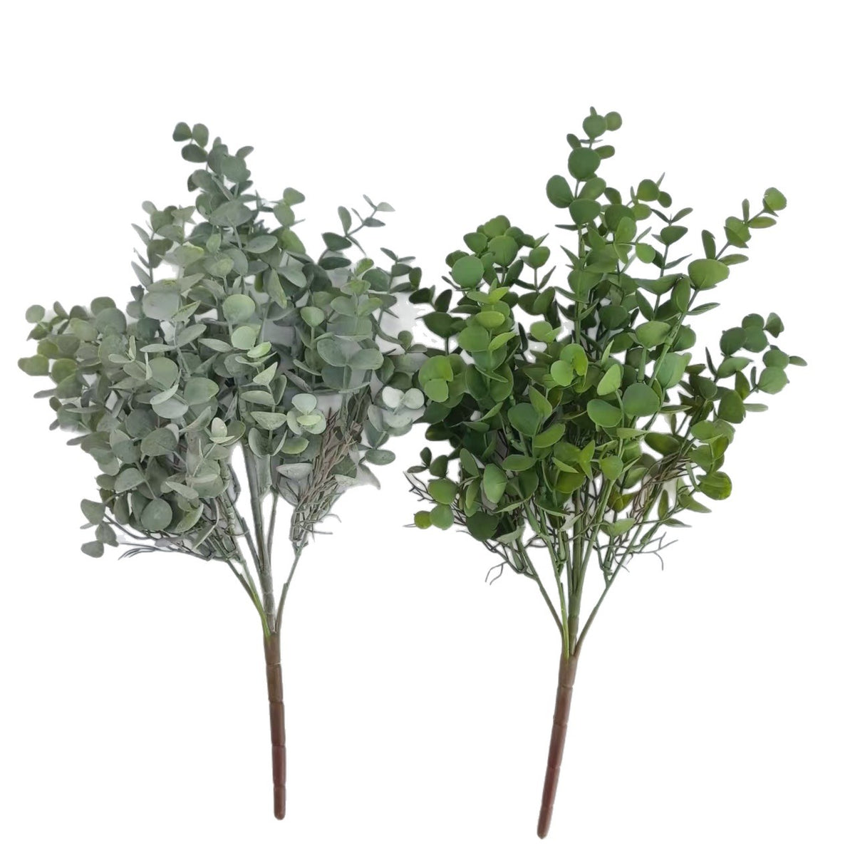 Künstlicher Eukalyptusbusch mit 7 Zweigen, 38cm, PE/PVC, für Hochzeiten, Outdoor und Wohnraum