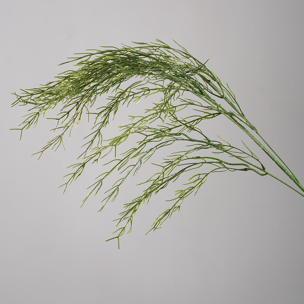 Künstliche Asparagus-Pflanze, 100 cm, PE/PVC, hellegrün, für Hochzeiten, Dekoration, Innenbereich
