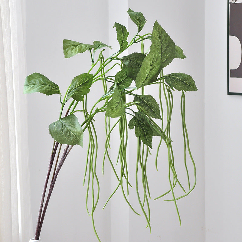 Künstliche Wisteria, 15-Blatt-Ranke, 93 cm, PE/PVC, für Innenraum, Hochzeit, Dekoration