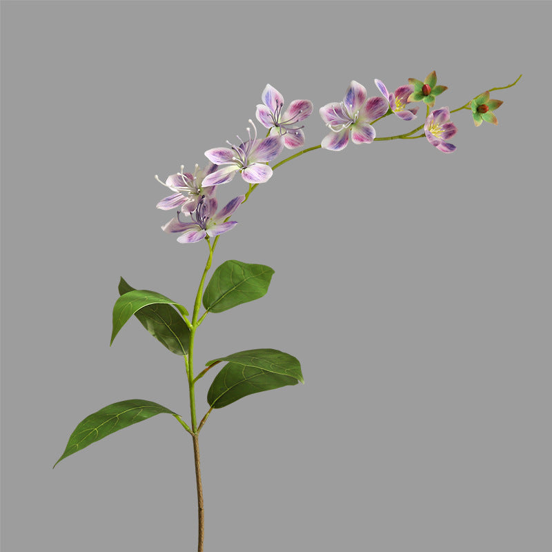 Künstliche Jasminblüte, 80 cm, Seide, 9 Blüten, Single Stem für Hochzeit, Shop-Deko, Innenraum, Bürodekoration, Großhandel