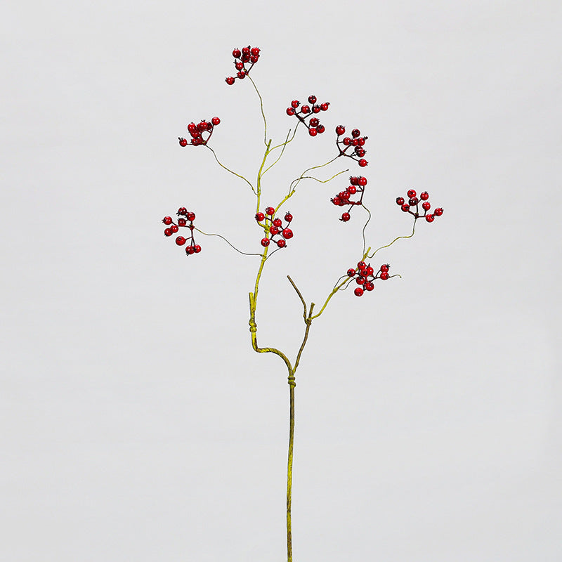 Künstliche Beerenstrauß mit Wildbeeren, roten Beeren und Stechpalmen, 70 cm, Schaumstoff, für Innenraumdekoration, Hochzeiten und Feiertage