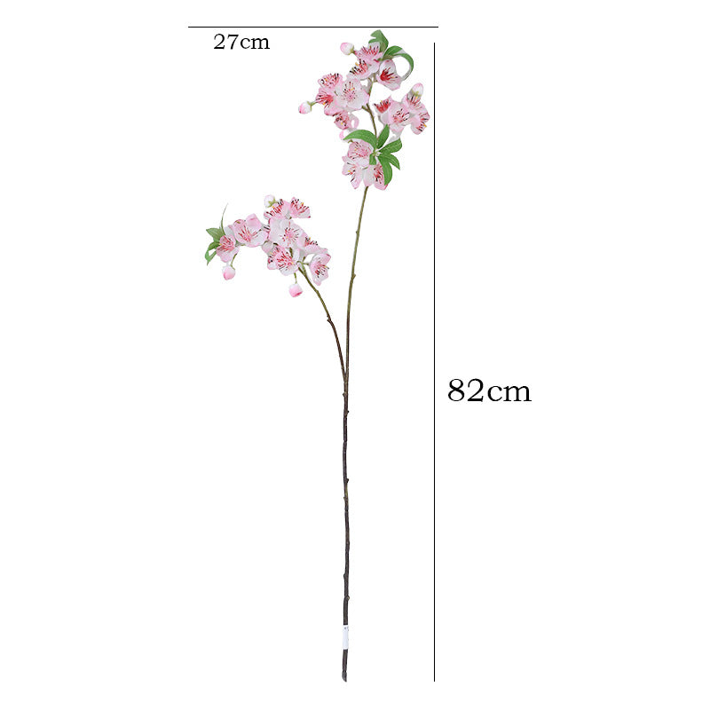 Künstlicher Pfirsichblüten-Zweig, 82 cm, Seidenblüten, für Hochzeiten, Innen- und Außendekoration, moderne & ländliche Einrichtung