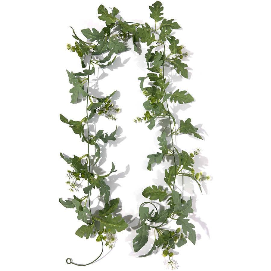 Künstliche Chrysanthemenblatt-Ranke, Girlande aus Kunstseide, 170 cm, biegbar, für Hochzeit, Hotel und Schaufenster
