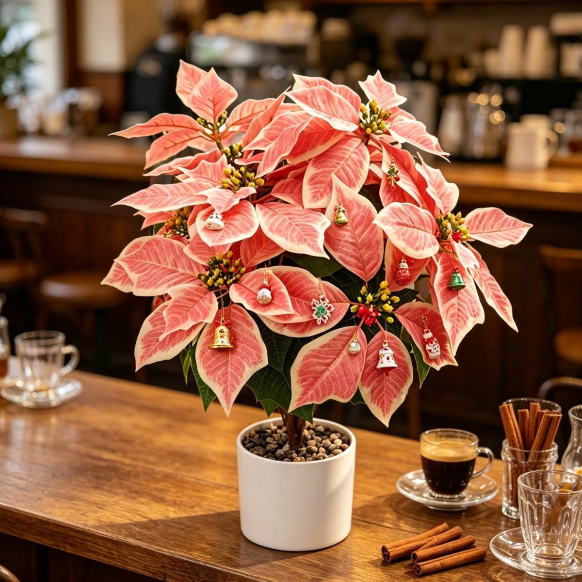 58 cm künstliche Weihnachtssterne, 12 Blüten, aus Seidenstoff, für Hochzeiten, Weihnachten und Dekoration
