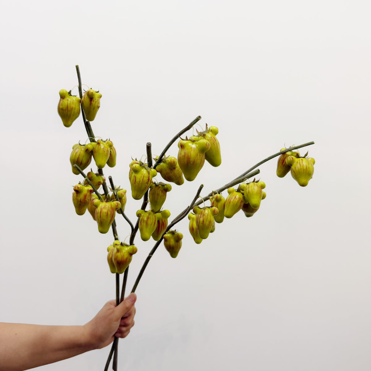 Kunstpflanze Goldfrucht-Bündel, Kunststoff, 10 Früchte, 70 cm, für Hochzeit, Hotel und Heimdekoration