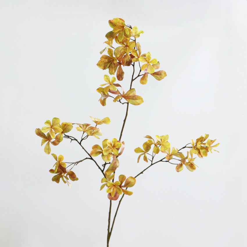 Kunstzweig Hängeglocke (Enkianthus), 1 Bush mit Herbstfarbverlauf, Stoffmaterial, für Wohnzimmer, Hotel & Schaufenster