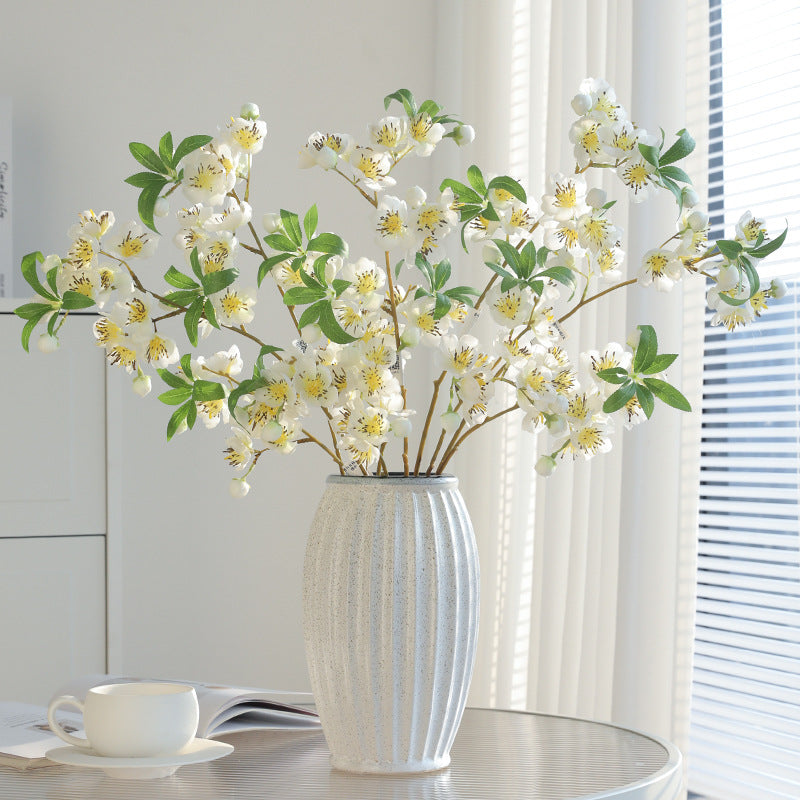 Künstlicher Pfirsichblüten-Zweig, 82 cm, Seidenblüten, für Hochzeiten, Innen- und Außendekoration, moderne & ländliche Einrichtung