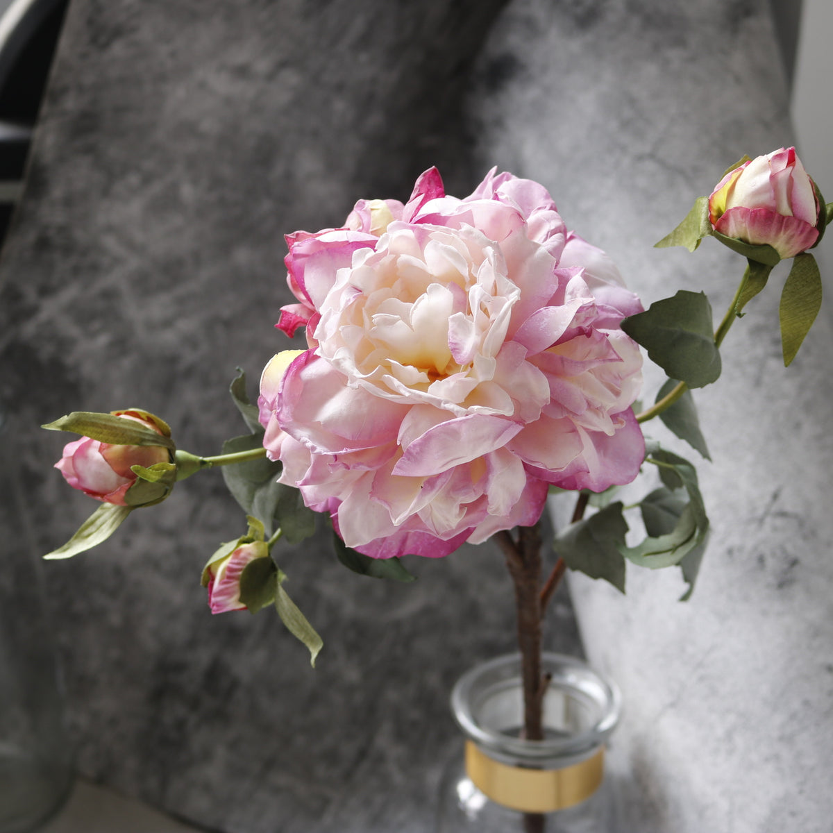 Hochwertige künstliche Pfingstrosen aus Seide, 62 cm, 4 Blüten, für Hochzeiten, Hausdekoration und Gewerbe