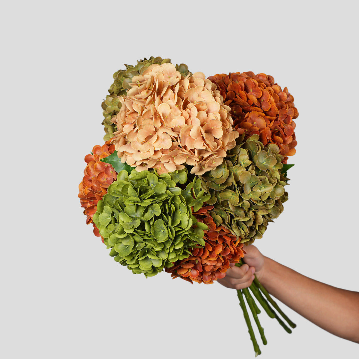 Künstliche Hortensie, Einzelstiel mit 1 Blüte, Kunststoff, 62 cm, für Hochzeit, Hotel und Dekoration