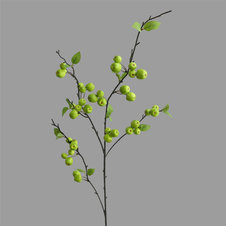 Künstliche Apfelblüte, Einzelstiel mit 36 Blüten, 105 cm lang, Seidenstoff, für Innenraum, Dekoration