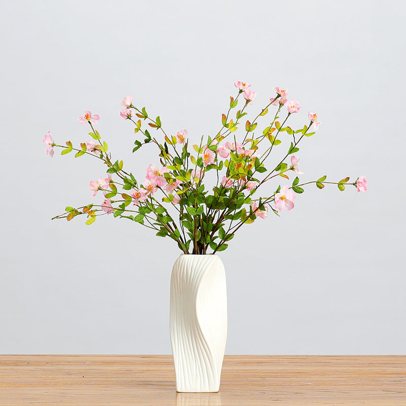 Rustikaler Wildblumen-Strauß aus Seidenstoff, 18 Blüten, 50 cm hoch, für Hochzeit, Dekoration, Büro
