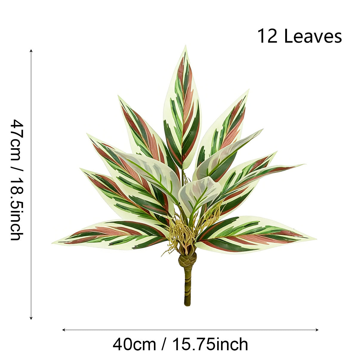 Künstliche Sansevieria, 40 cm, 12 Blätter, moderne Deko für Zuhause und Gewerbe