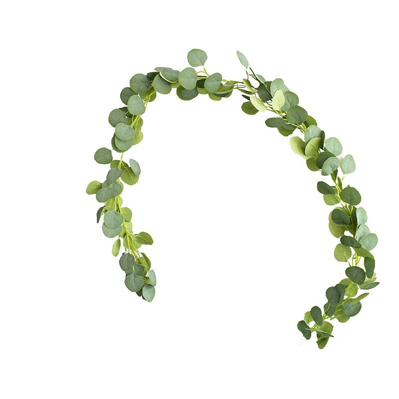 Künstliche Eukalyptus-Ranke mit 146 Blättern, 190 cm Länge, für Hochzeitsdekoration und Inneneinrichtung