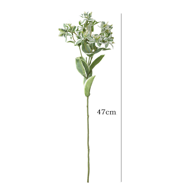 Künstliches Minzblatt mit weißem Rand, 47 cm, Single Stem, PE/PVC, Hochzeit & Dekoration