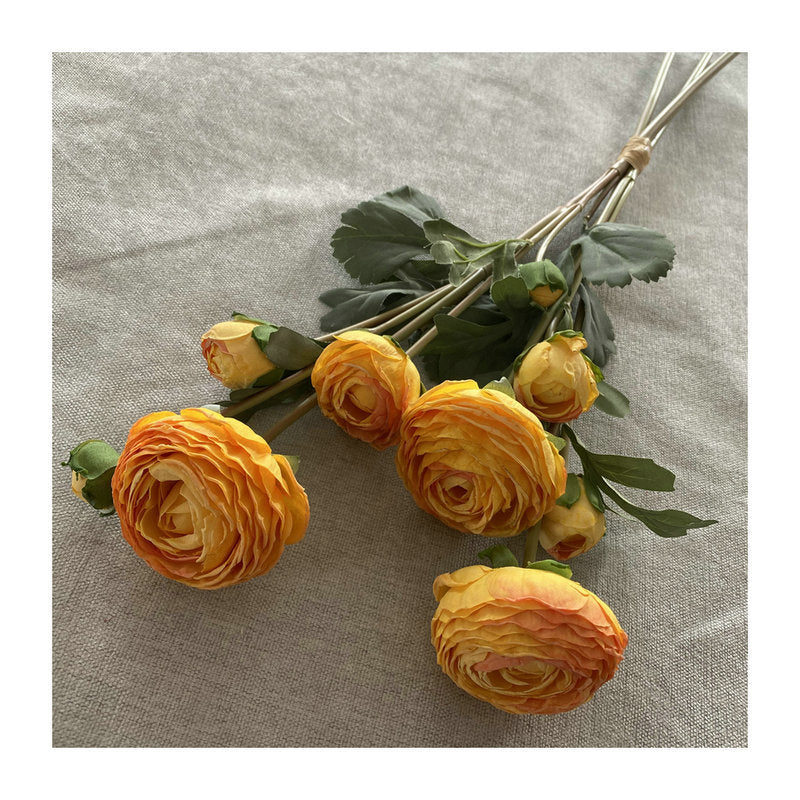 Künstliche Seidenblumenstrauß mit 9 Blüten, 55 cm, ländlicher Stil, für Hochzeiten und Innendekoration