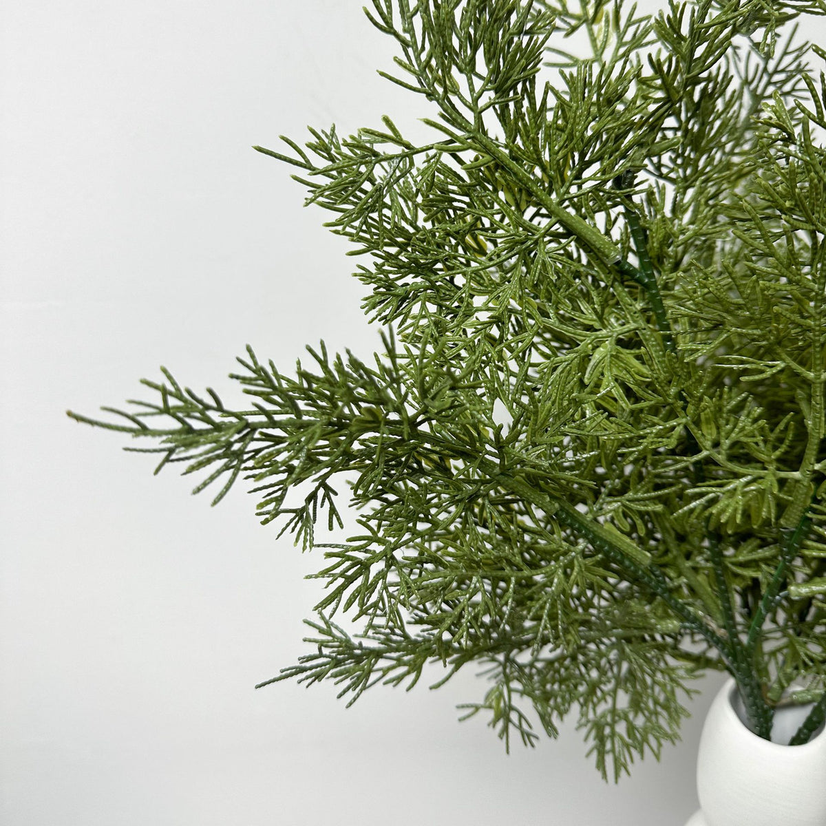 Künstlicher Wacholder-Zweig (Zypresse), einzelner Zweig, Kunststoff, biegbar, für Weihnachtsdeko, Floristik und Schaufenster