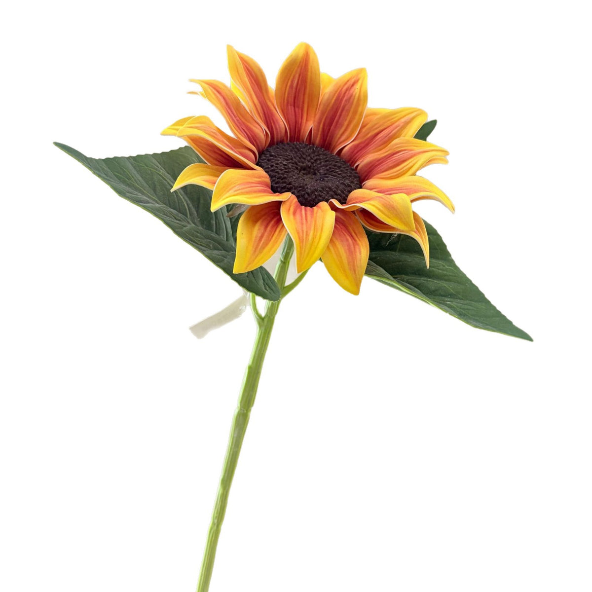 Künstliche Sonnenblume, Einzelstiel mit 1 Blüte, 69 cm hoch, Seidenstoff, für Innenraum, Hochzeit, Dekoration