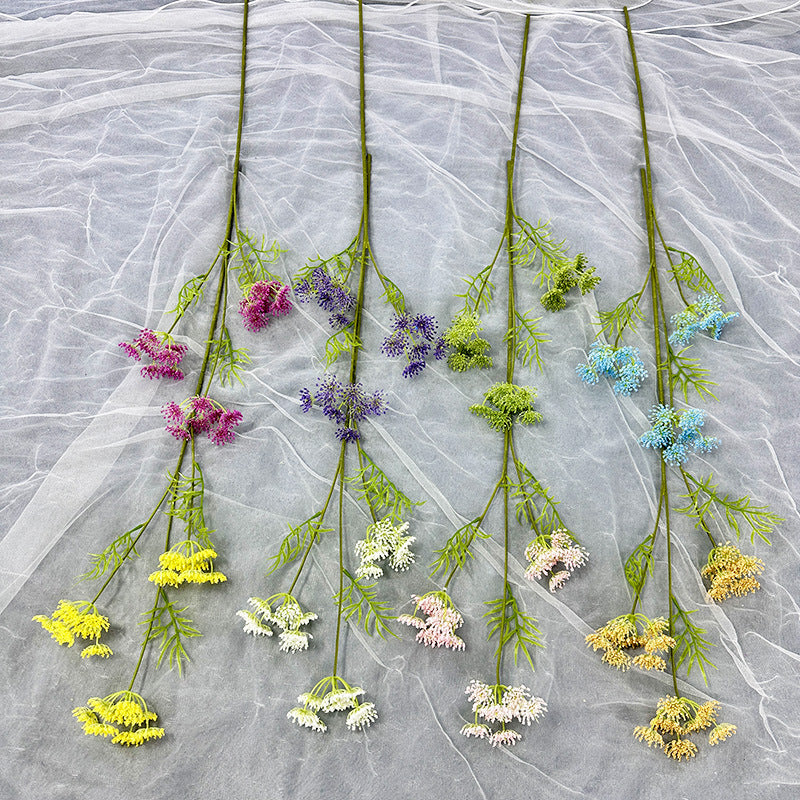 Künstliche Spitzenblume, 75 cm lang, 24 Blüten, Einzelstiel, für Hochzeiten, Zuhause und Geschäftsräume