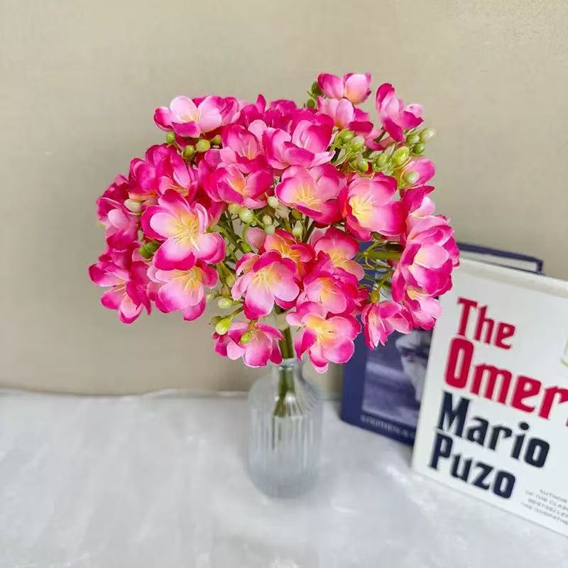 Jasmin-Blumenstrauß aus Seide, 40 cm hoch, weiß, Ins-Modern-Stil, für Hochzeiten, Tischdekoration, Fotografie