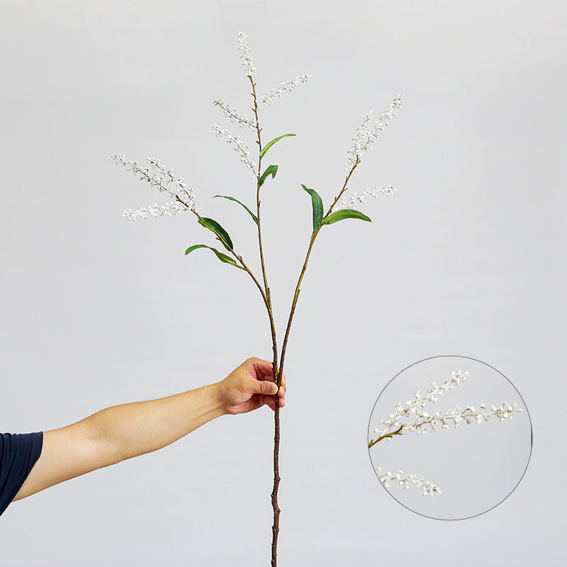 Künstlicher Salzbeeren-Zweig, 110 cm Länge, Einzelstiel aus Kunststoff, für Hochzeitsdekoration und Gewerberäume