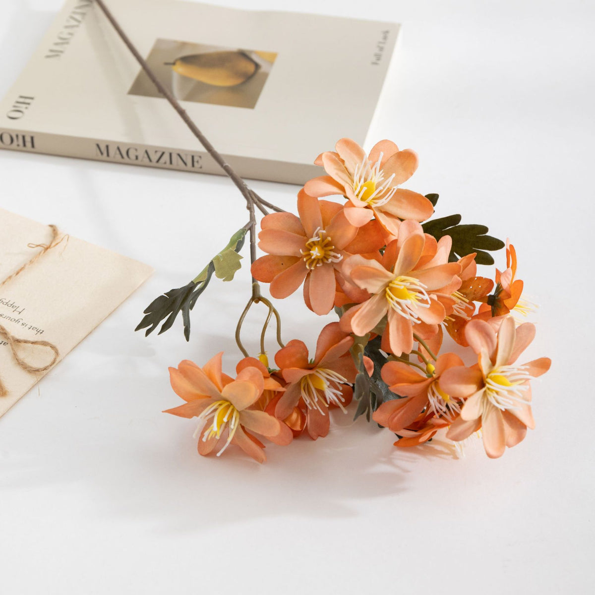 Gänseblümchen-Strauß aus Seide, 47 cm, 12 Blüten, ideal für Hochzeiten, Outdoor und Innendekoration