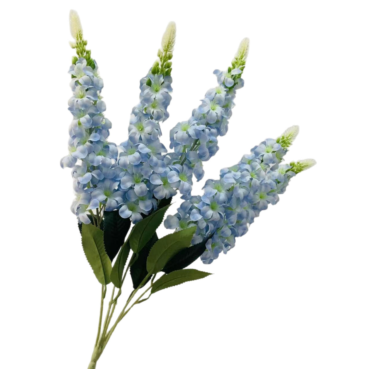 Künstliche Blumenstrauß, 57 cm, Seidenstoff, Goldgras, Rittersporn, Hyazinthe, Veilchen, Hochzeit, Innendekoration
