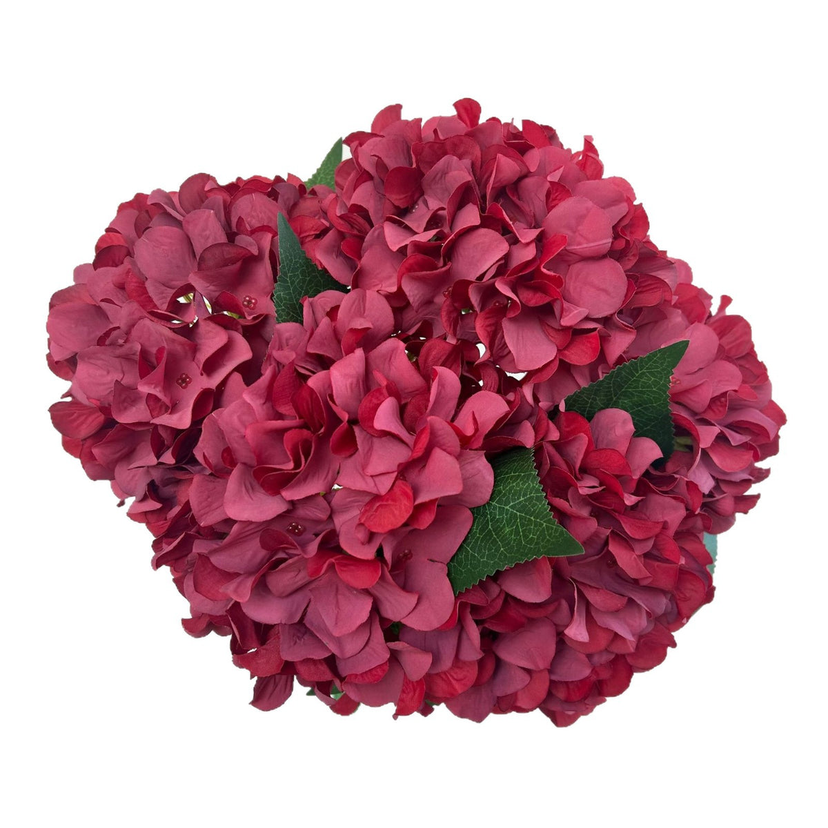 46 cm künstliche Hortensien-Blumenstrauß, 225 Blüten, Hochzeitsschmuck, Innen- & Außendekoration, langlebig, pflegeleicht