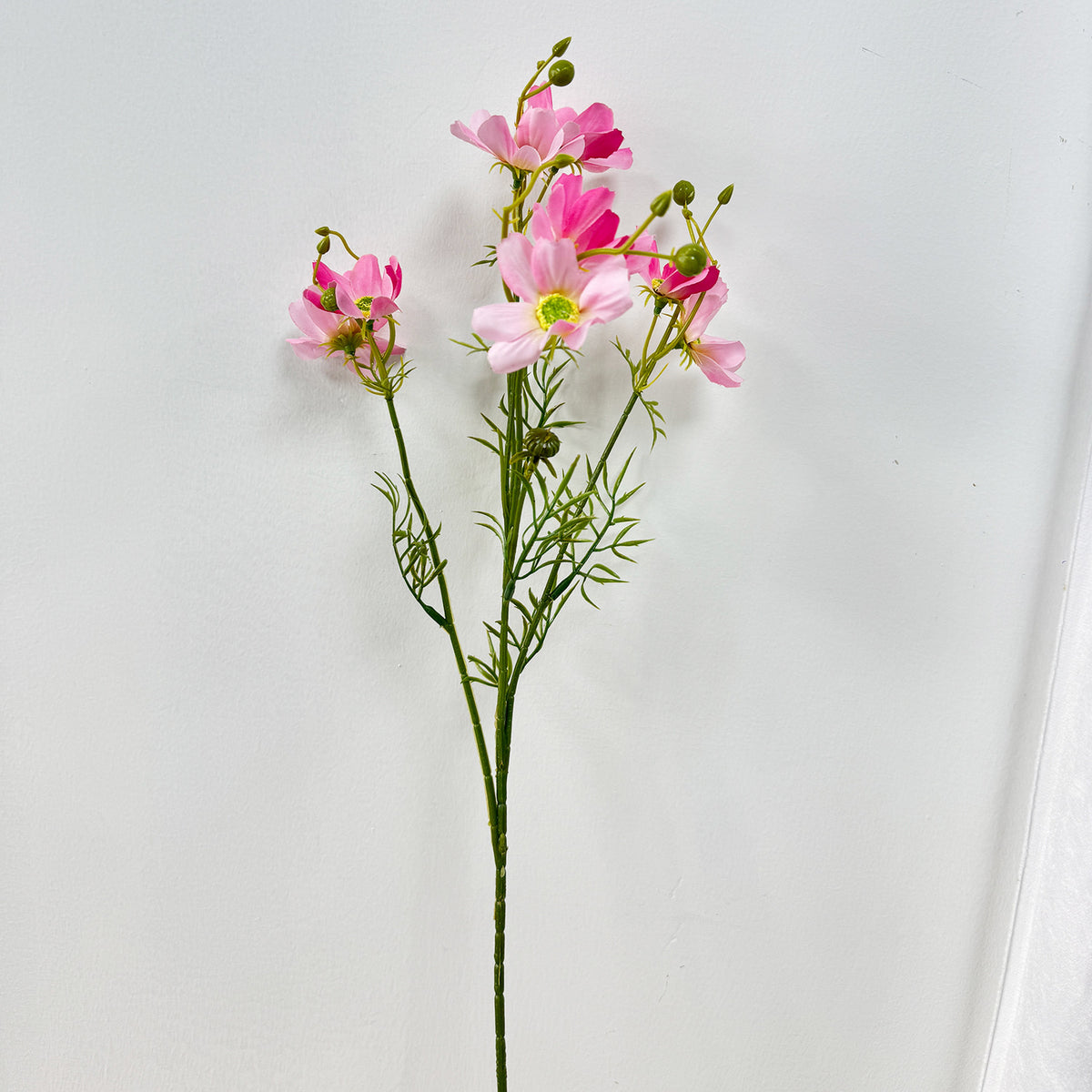 Künstliche Cosmea (Schmuckkörbchen) Strauß mit 8 Blüten, 68 cm hoch, Seidenstoff-Dekoration für Hochzeit, Wohnung und Geschäftsräume