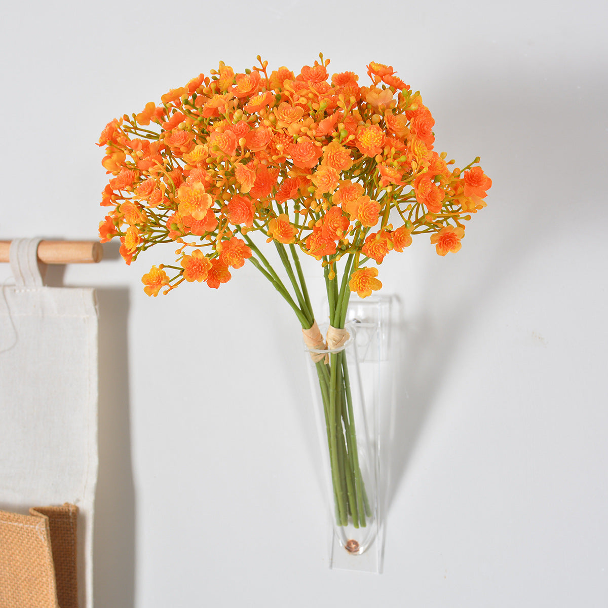Künstlicher Baby's Breath Blumenstrauß, 30 cm hoch, aus Kunststoff und Seidenstoff für Hochzeiten und Innendekoration