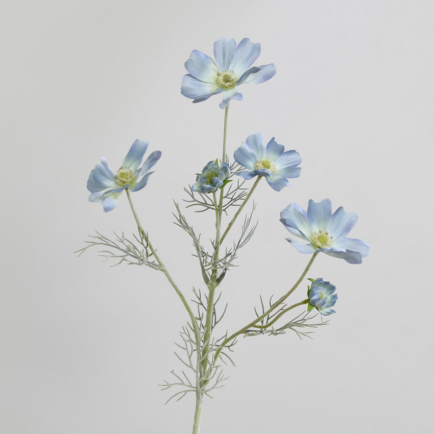 Künstliche Cosmea-Blüten, 6-blütiger Strauß aus Seidenstoff, 60 cm Höhe, für Wohn- und Geschäftsdekoration