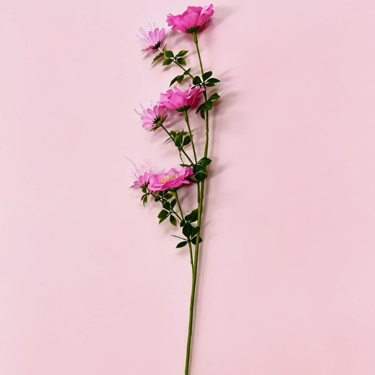 Künstliche Cosmos-Blumen, 1 Strauch mit 6 Blüten, 70 cm hoch, Seidenstoff, für Hochzeit, Dekoration, Gewerbe