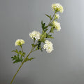 85 cm hochwertige Kunststoff-Hortensienbusch mit 6 Blüten, Schneeballhortensie, Deko für Hochzeit, Wohnung, Büro