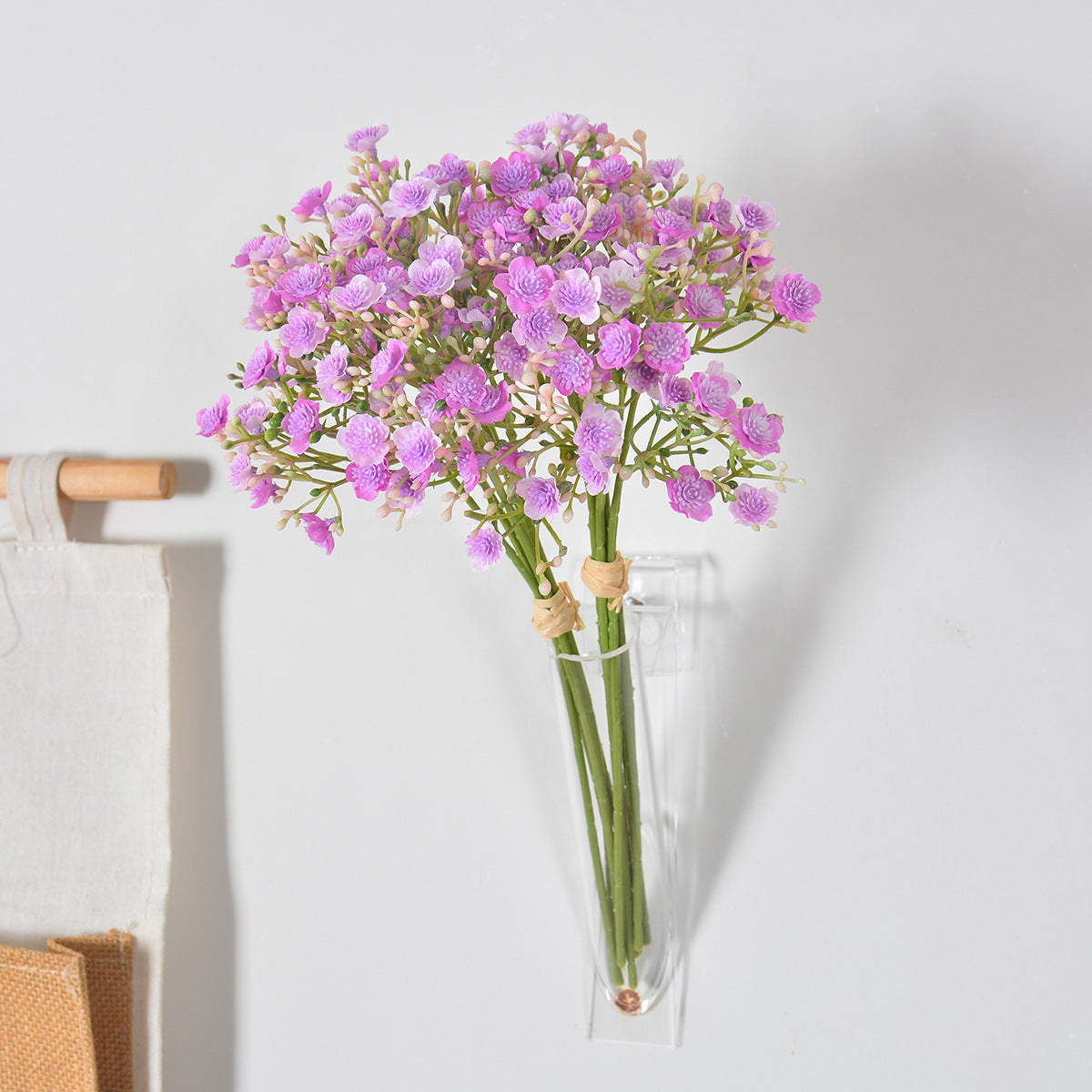 Künstlicher Baby's Breath Blumenstrauß, 30 cm hoch, aus Kunststoff und Seidenstoff für Hochzeiten und Innendekoration