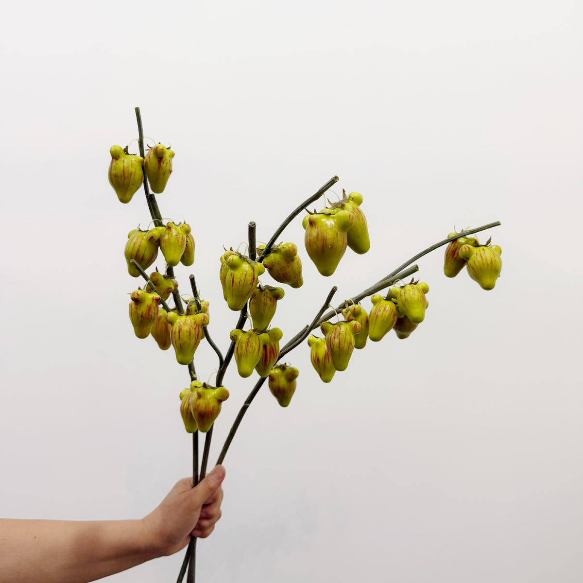 Kunstpflanze Goldfrucht-Bündel, Kunststoff, 10 Früchte, 70 cm, für Hochzeit, Hotel und Heimdekoration