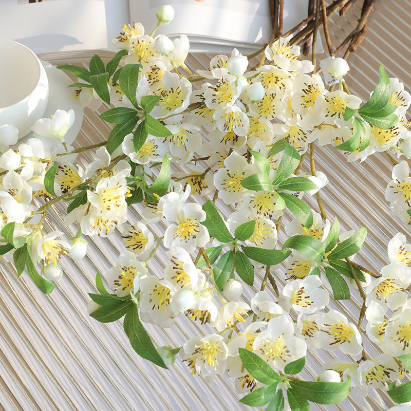 Künstlicher Pfirsichblüten-Zweig, 82 cm, Seidenblüten, für Hochzeiten, Innen- und Außendekoration, moderne & ländliche Einrichtung