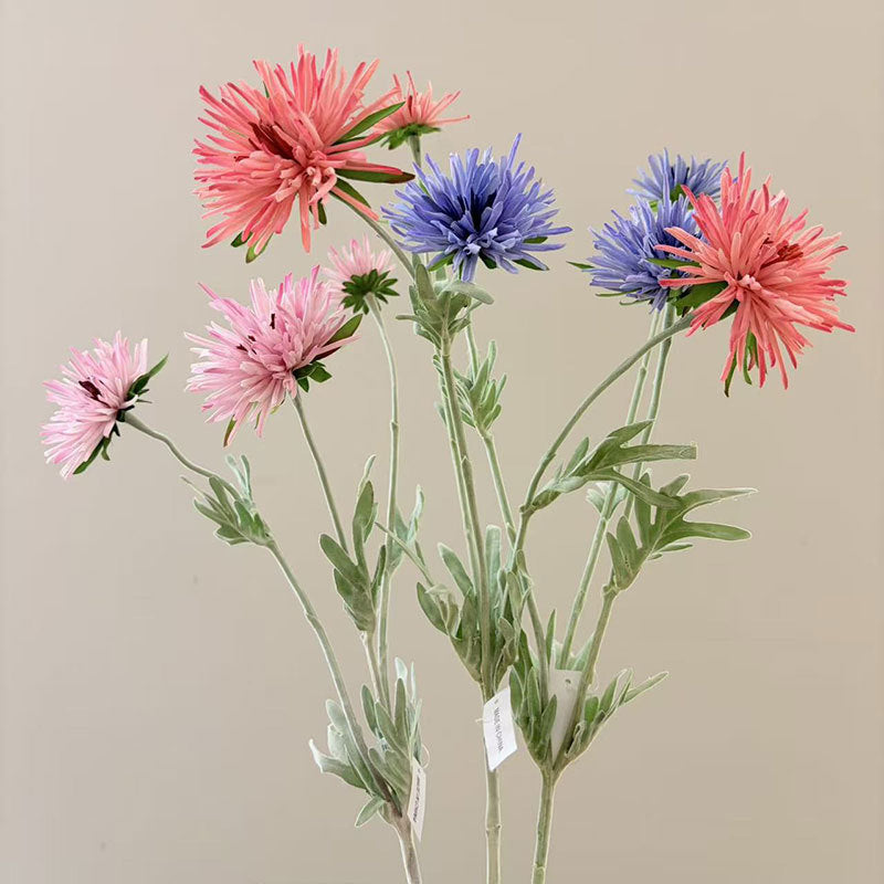 Künstliche Gänseblümchen, 73 cm lange Einzelstängel mit 3 Blüten, aus Seidenstoff, für Zuhause, Schaufenster und Gewerberäume