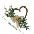 Künstlicher Olivenzweig-Kranz, 45 cm, rustikaler Frühlings-/Sommer-Dekokranz für Haustür, Hochzeit, Innenraum