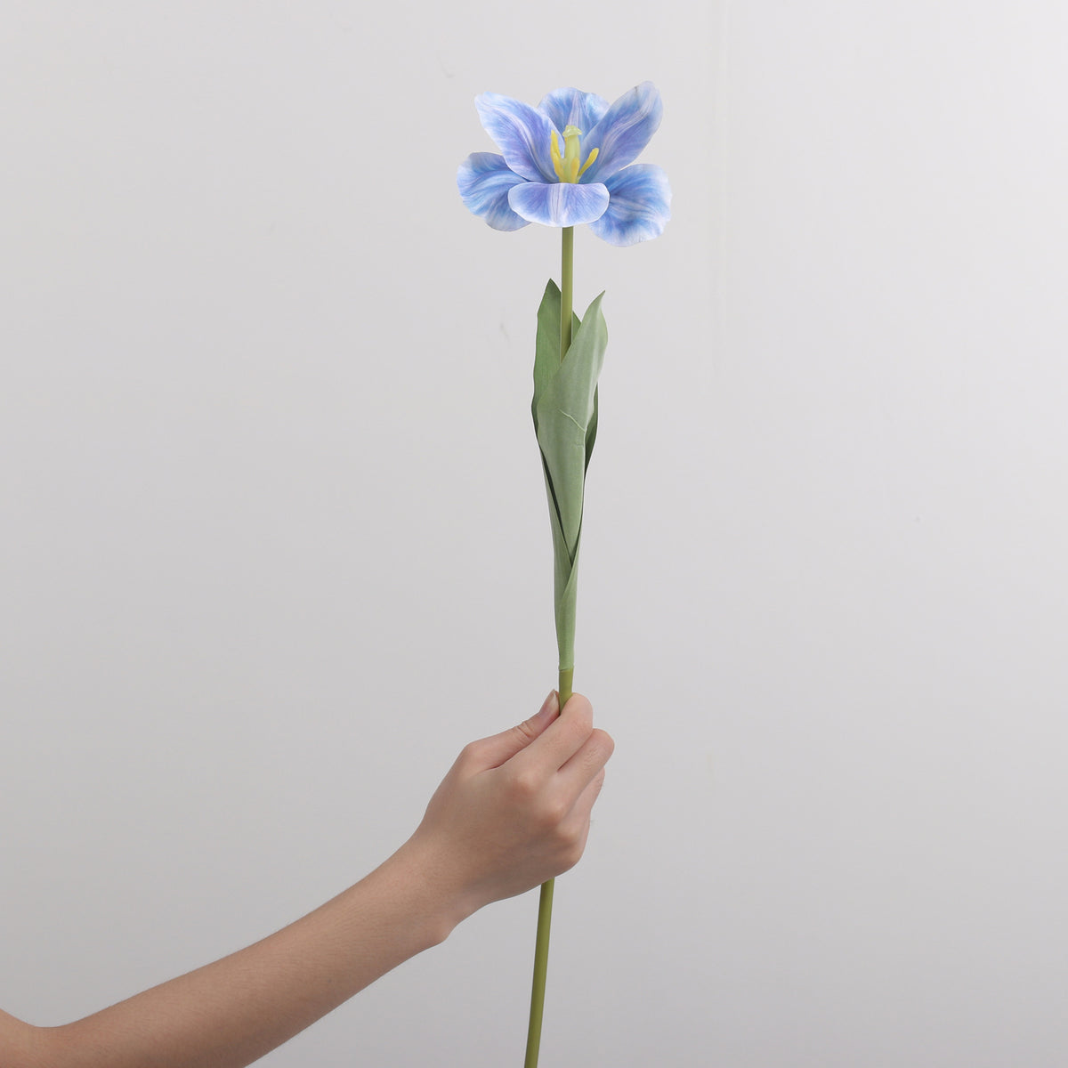 Künstliche Tulpe aus PU, einzelner Stiel mit 1 Blüte, 65 cm hoch, 10 cm Blütendurchmesser, für Hochzeiten und Wohnaccessoires