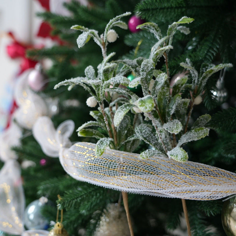 Künstlicher Olivenzweig 34 cm, Plastik, Einzelstiel, Festliche Deko für Hochzeit, Weihnachten, Hotel, Büro