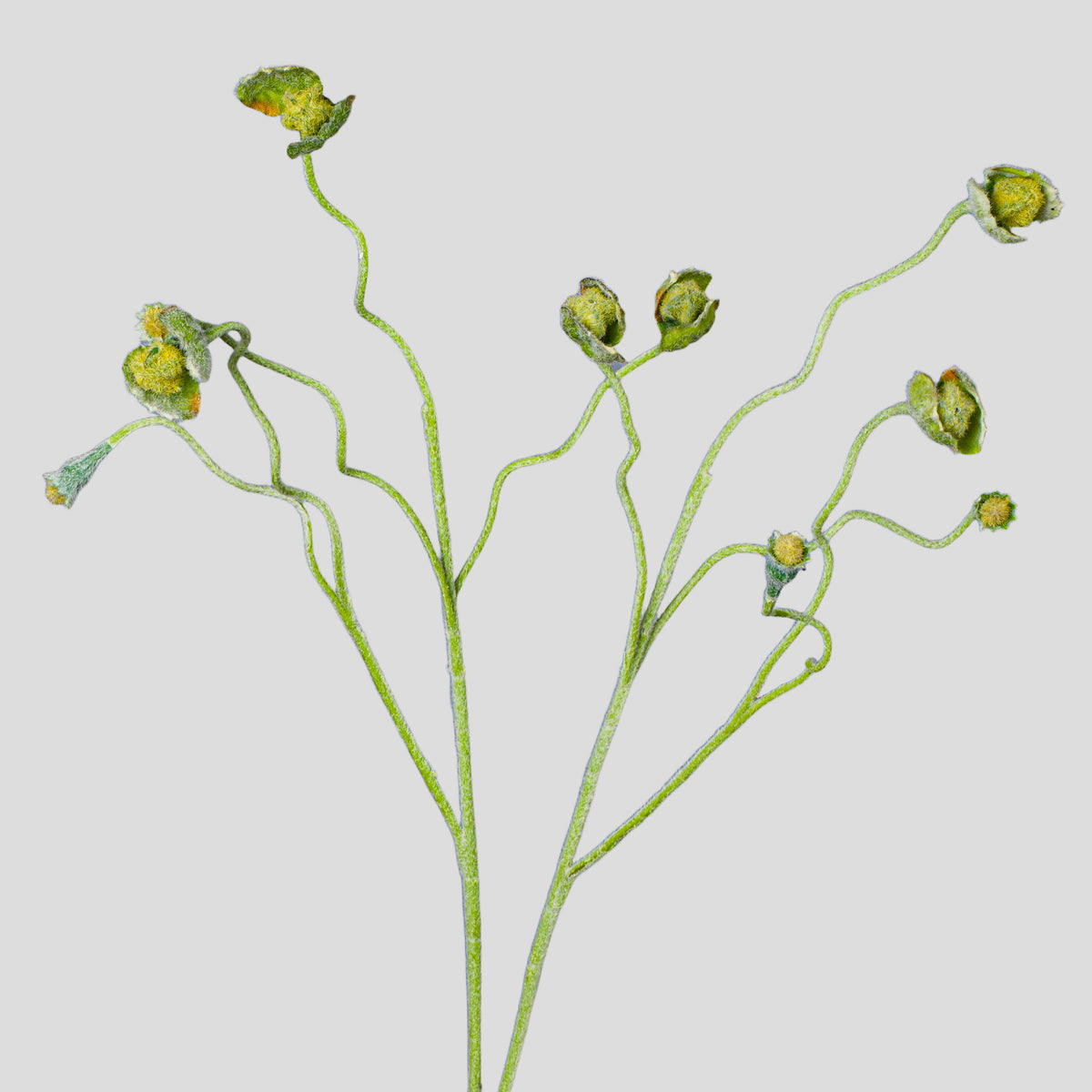 Künstliche Mohnblume, Mohnkapsel-Bündel mit mehreren Köpfen, Kunstseide-Stoff, Hochzeit, Hotel und Heimdeko