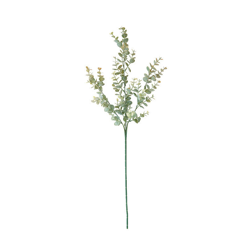 Kunstpflanze Eukalyptus & Münzblatt, Zweigbusch mit 36 Zweigen/Blättern, PE-Kunststoff, 68 cm, für Hochzeit, Deko & Schaufenster