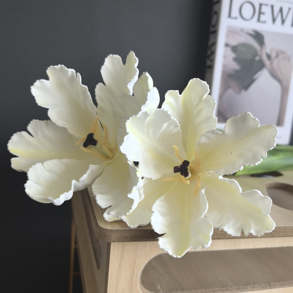 Künstliche Tulpe, Einzelstiel, 68 cm, Retro-Stil, Latex-Material, für Hochzeit, Zuhause und Büro