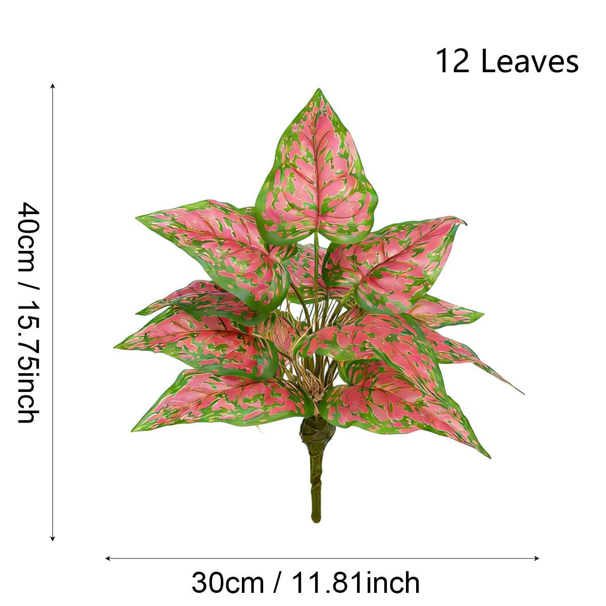Künstliche Croton-Pflanze, 40 cm, moderne Innendekoration für Hotel, Büro, Hochzeit und Zuhause