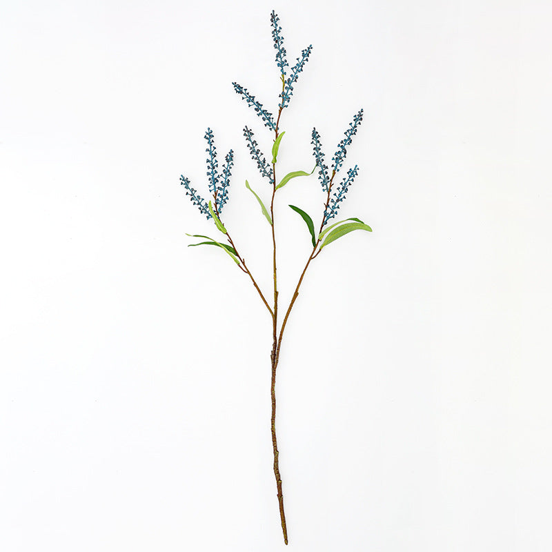Künstlicher Salzbeeren-Zweig, 110 cm Länge, Einzelstiel aus Kunststoff, für Hochzeitsdekoration und Gewerberäume